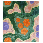 Verdant Kaleidoscope Hand Tufted Wool Rug