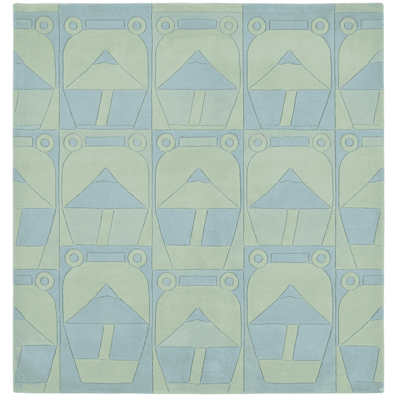 Vases Hand Tufted Wool Rug