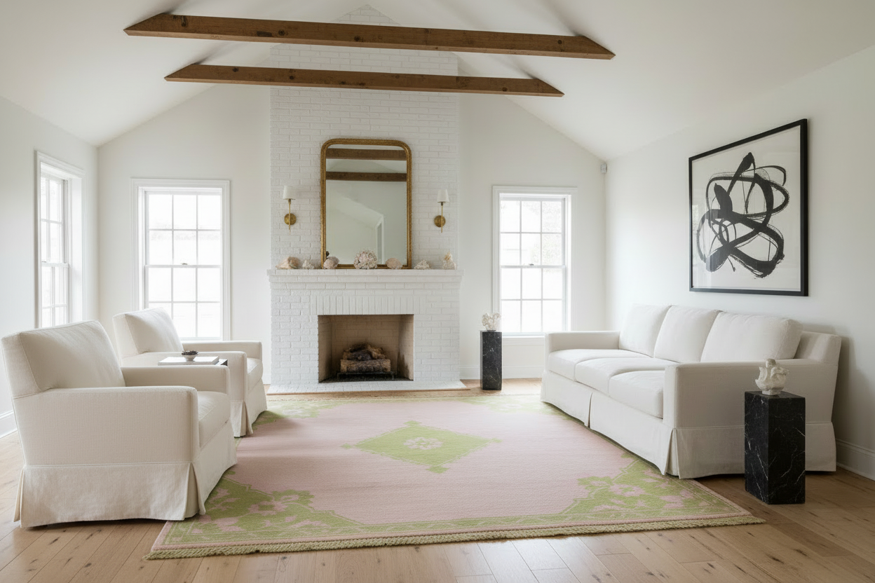 Verdant Reverie Hand Knotted Rug