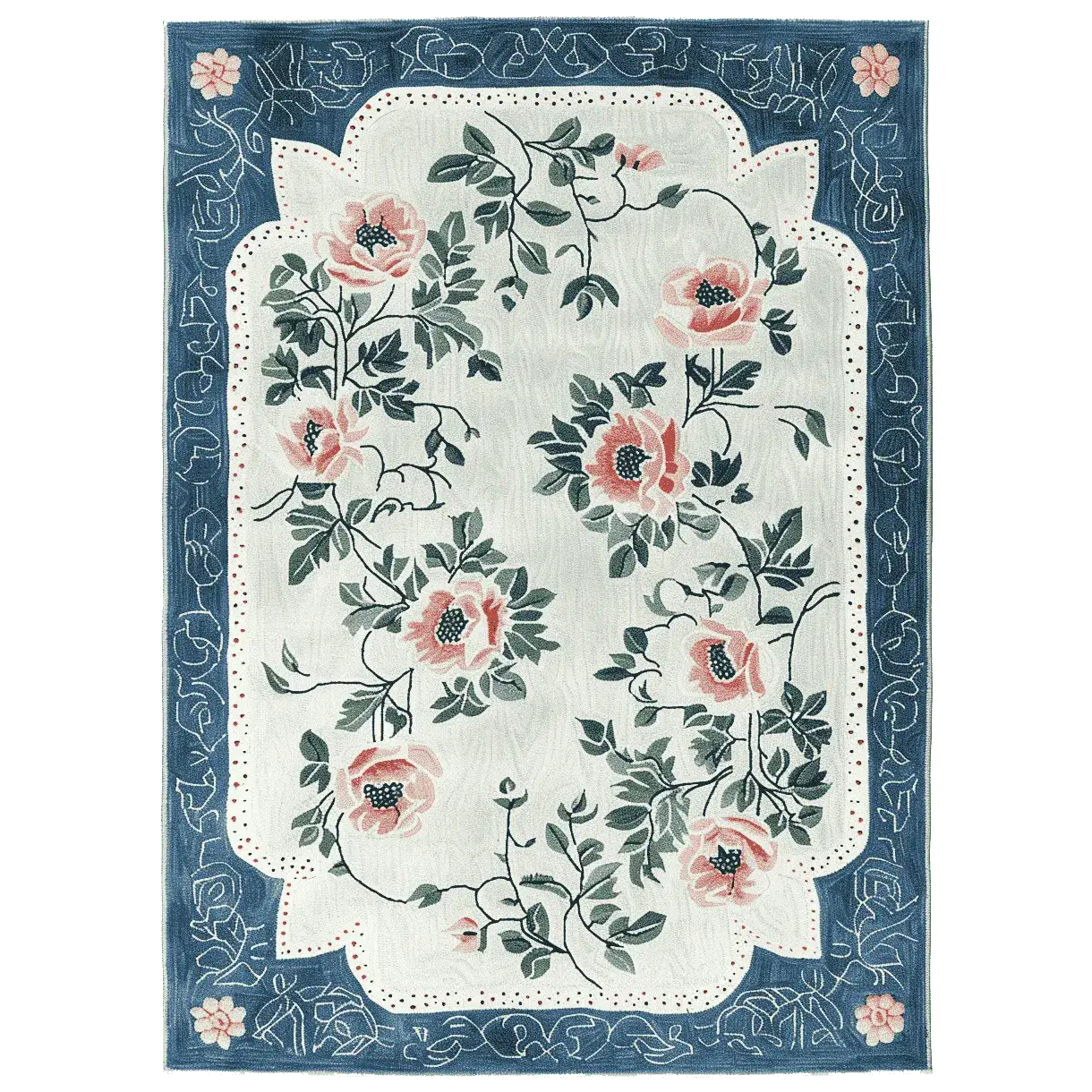 Victorian Floral Dance Hand Tufted Rug