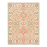 Vintage Rose Garden Hand Knotted Rug 