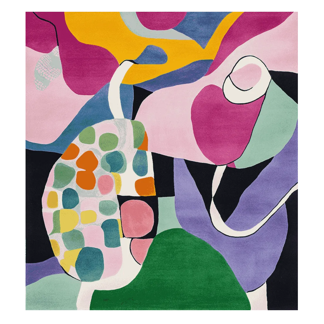 Vivid Collapse Dream Hand Tufted Rug