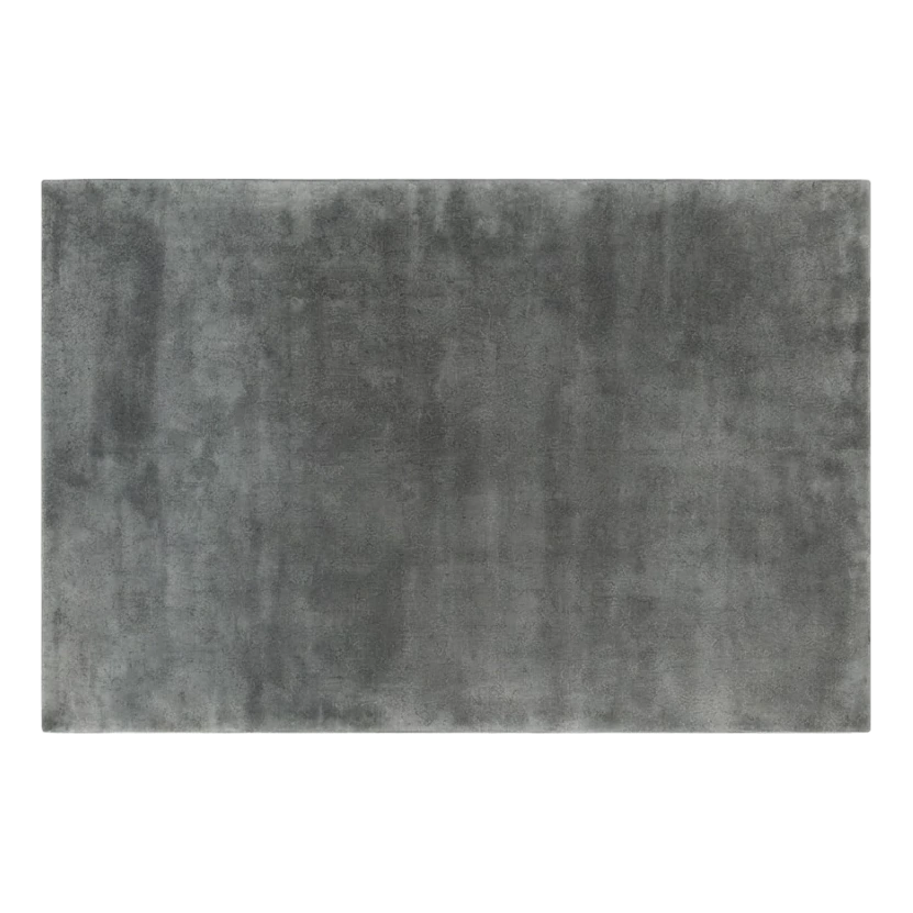 Weathered Zinc Mist Hand Tufted Wool and Viscose Rug - alternate view