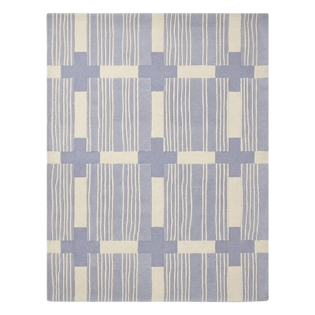 Weaving Pattern Hand Tufted Wool Rug 