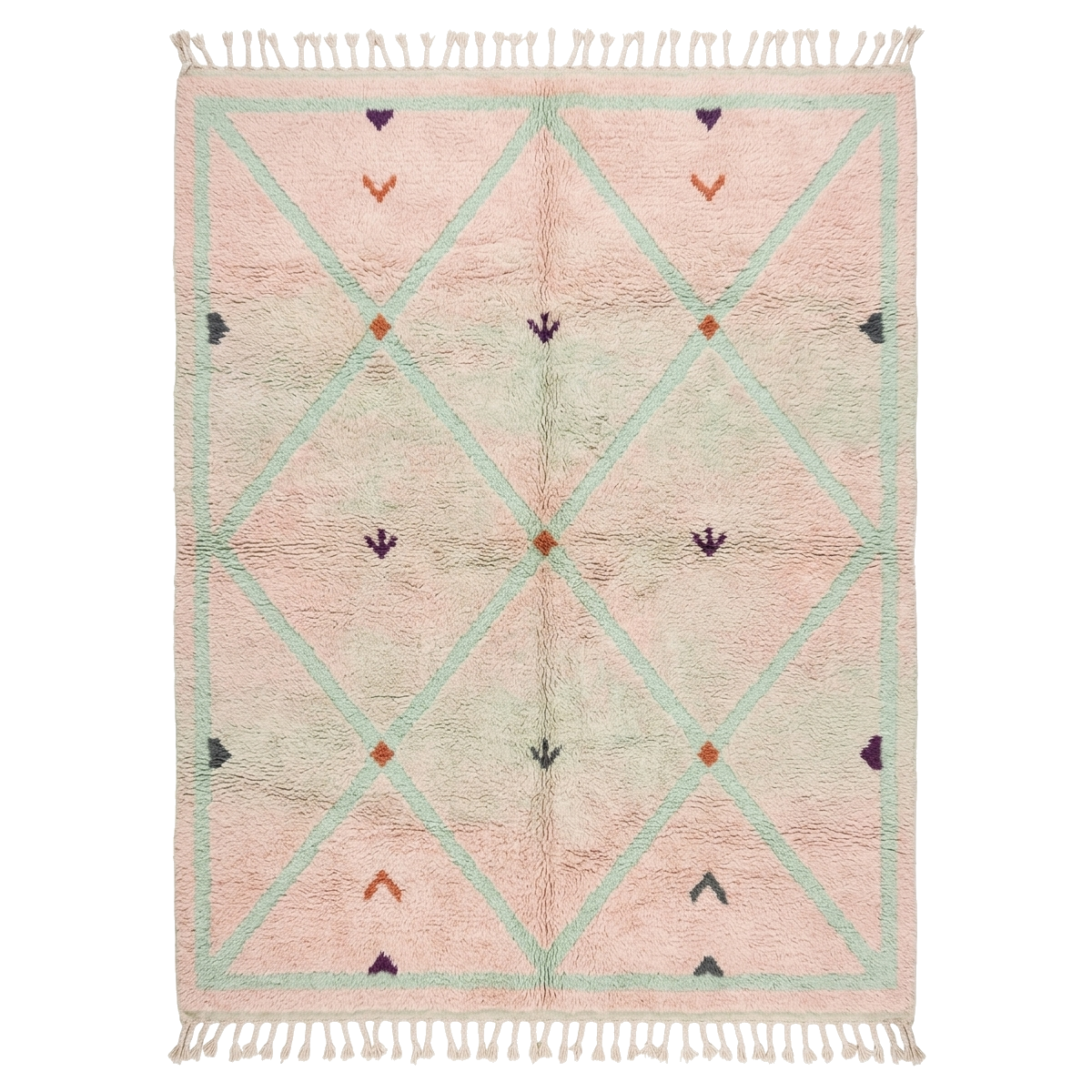 Whimsical Garden Moroccan Shag Rug