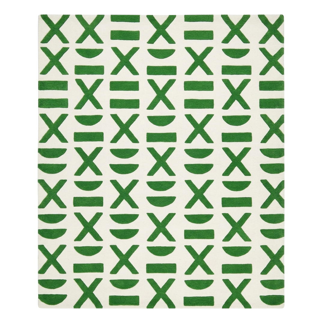 X and Equal Hand Tufted Wool Rug 