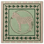 Zebra Mozaic Hand Tufted Wool Rug