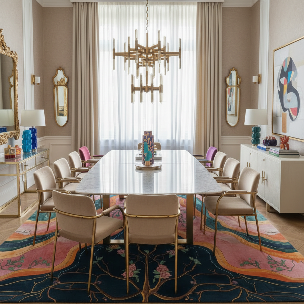 Abstract Artistry Hand Tufted Wool Rug