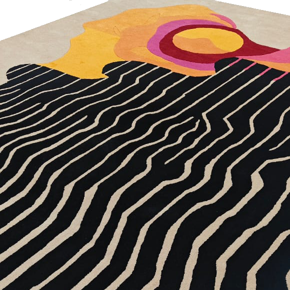 Abstract Aura Hand Tufted Rug 