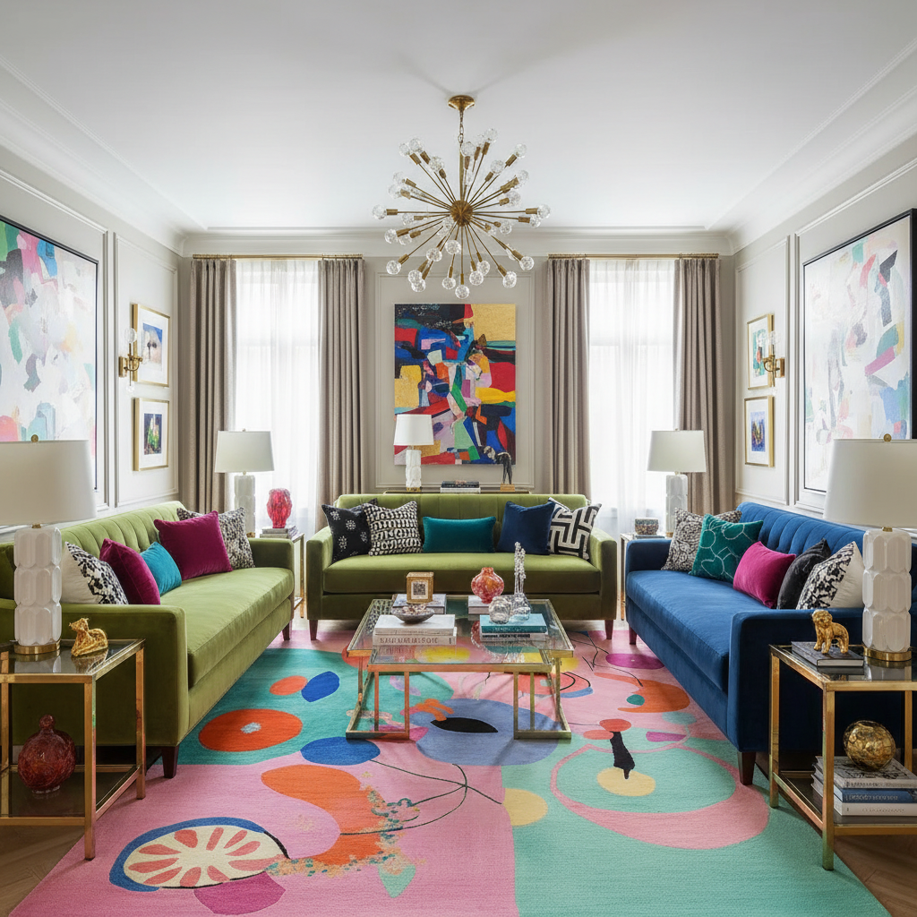 Abstract Delight Hand Tufted Rug