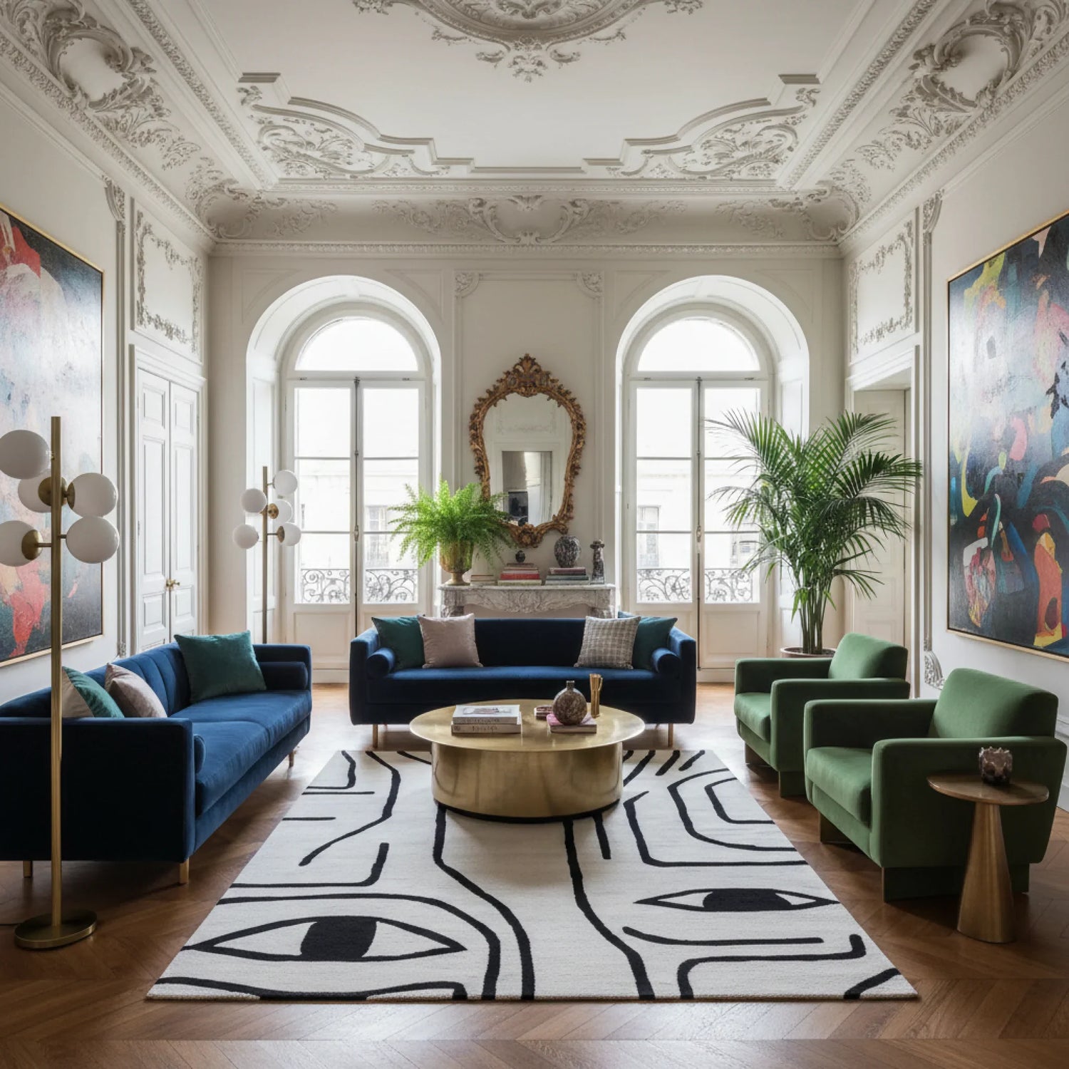 Abstract Gaze Hand Tufted Rug