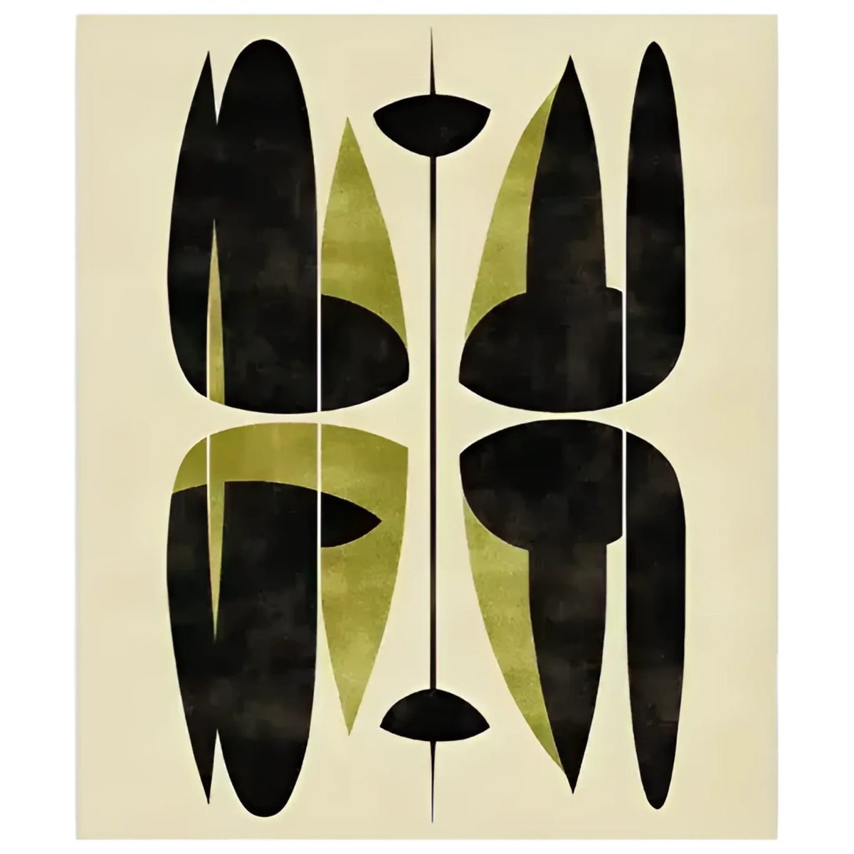Abstract Haven Hand Tufted Rug — Custom 4' round
