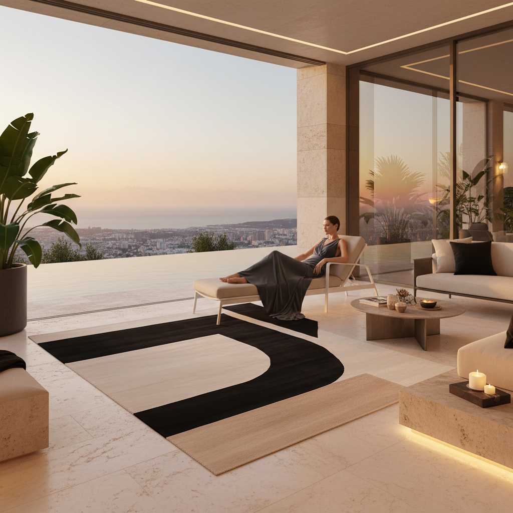 Architectural Mood Canvas Hand Tufted Rug