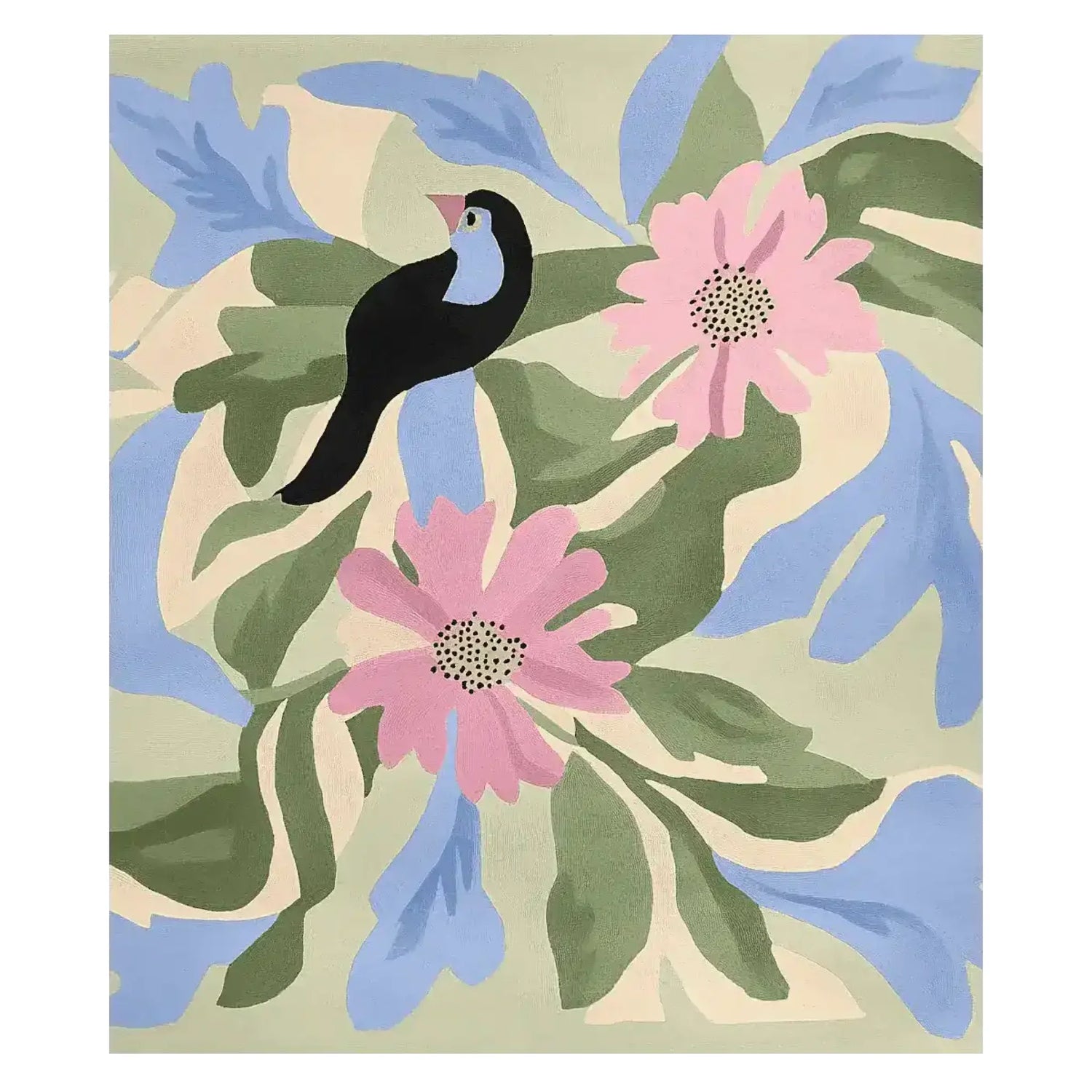 Birdsong in Bloom Hand Tufted Rug