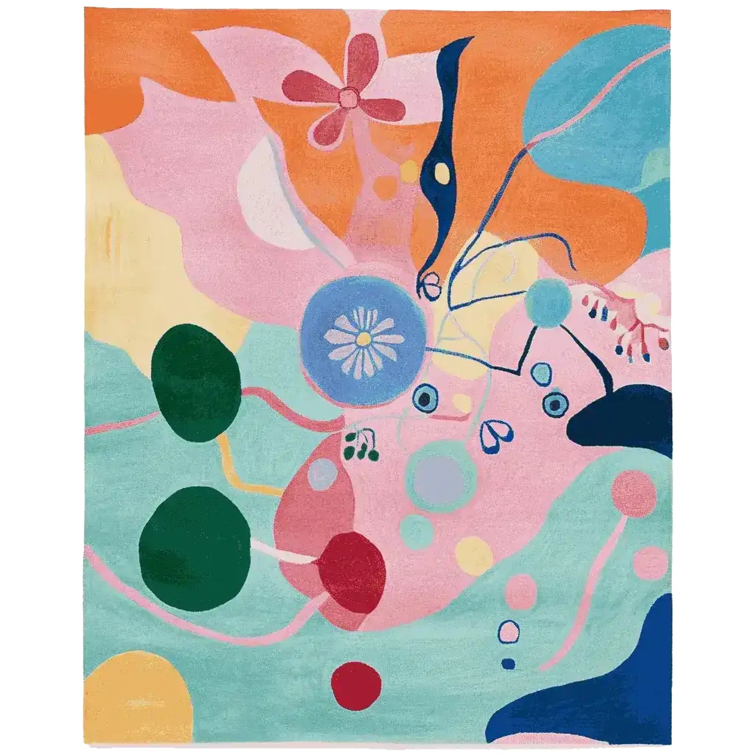 Bloom Blaze Festival Hand Tufted Rug