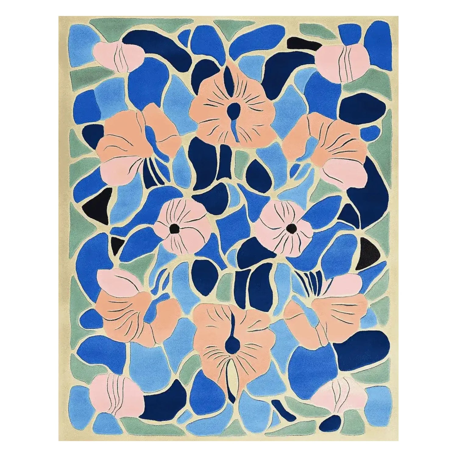 Bloom Mosaic Garden Hand Tufted Rug