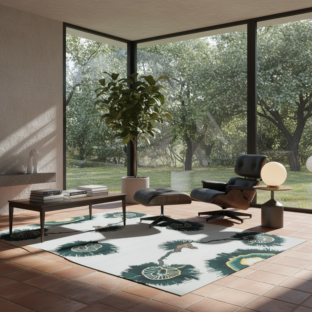 Blooming Serenity Spell Hand Tufted Rug