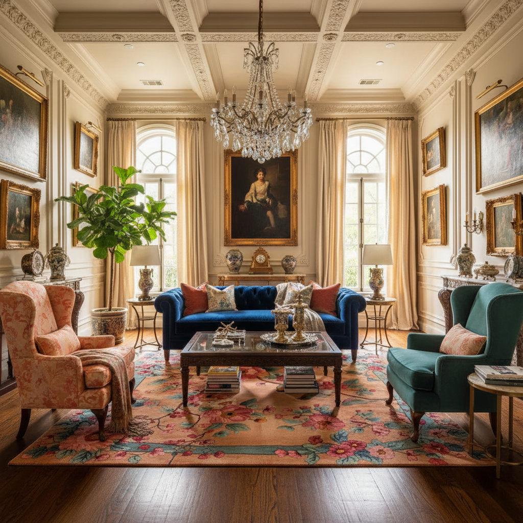 Blooming Symphony Hand Tufted Rug