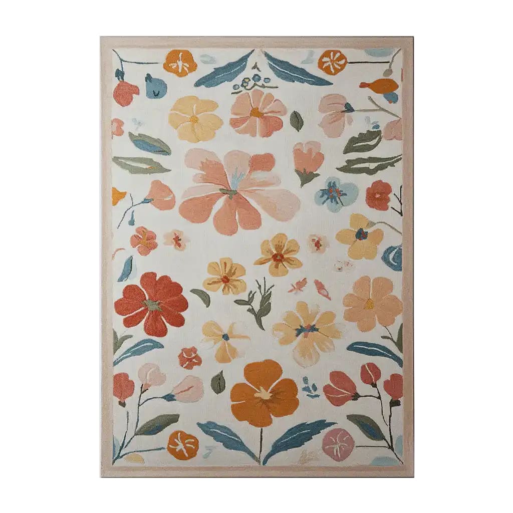 Blooming Vortex Hand Tufted Wool Rug