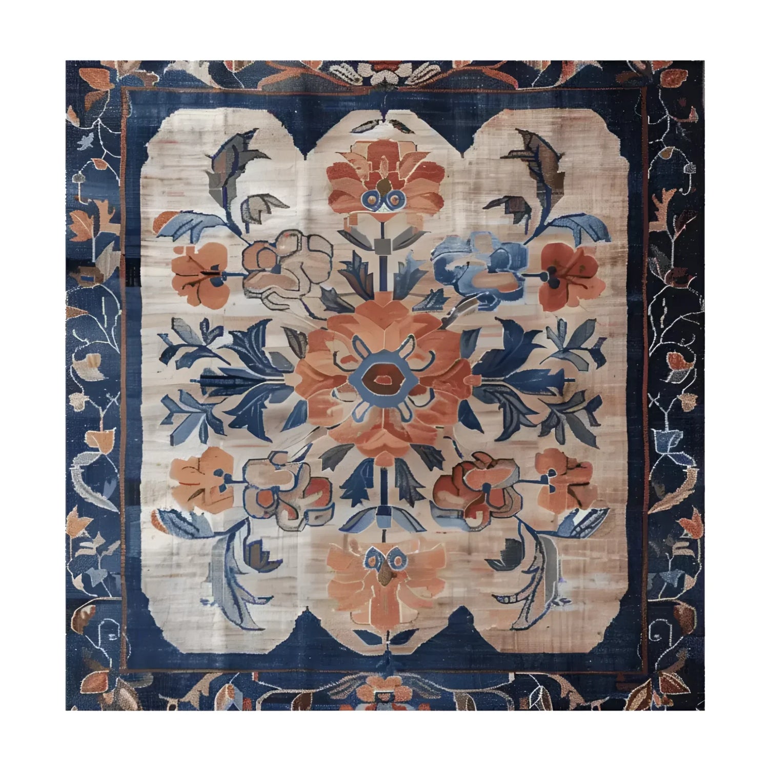 Blossom Artistry Hand Knotted Rug