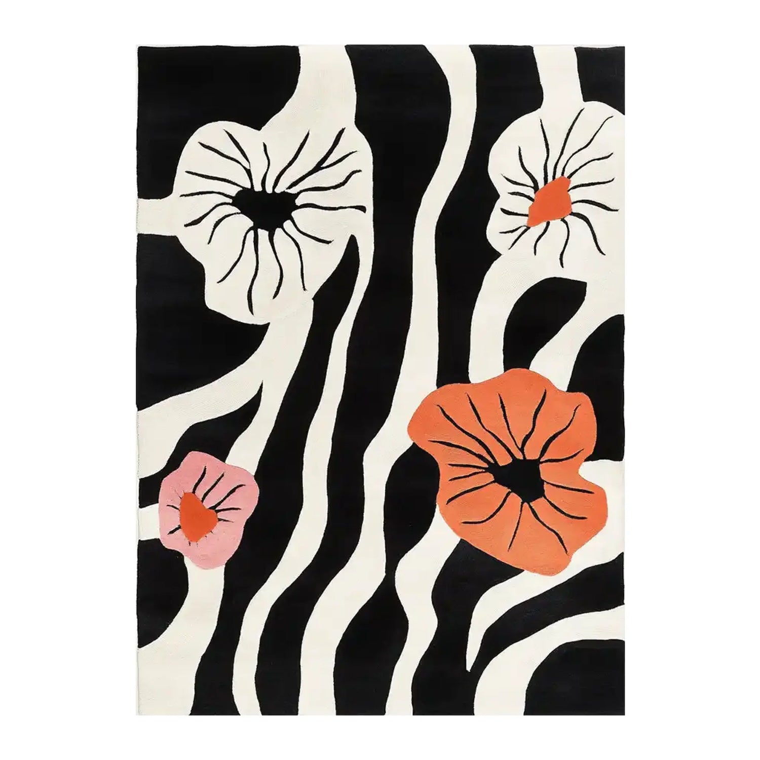 Blossom Cascade Hand Tufted Wool Rug