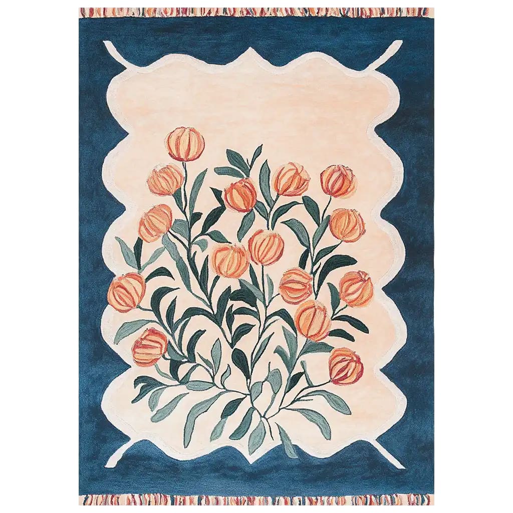 Blossom Haven Sanctuary Hand Hooked Wool Rug