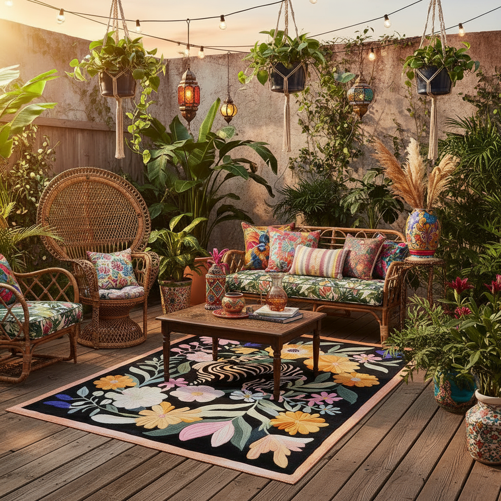 Blossom Safari Hand Tufted Wool Rug