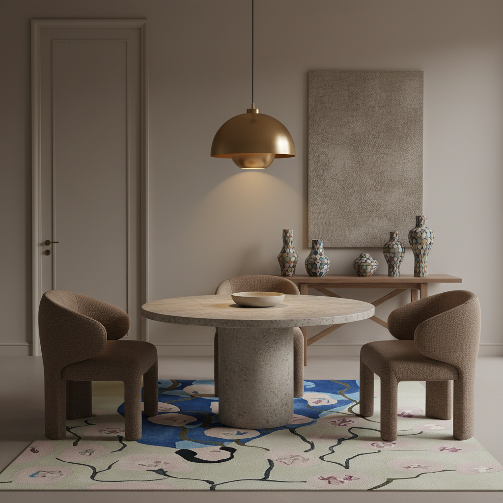Blossom Veil Muse Hand Tufted Rug