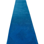 Blue Arctic Geo Modern Hand Tufted Wool Rug 9 - 1001 Knots