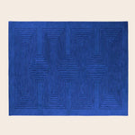 Blue Artic Geo Modern Hand Tufted Wool Rug