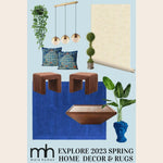 Blue Artic Geo Modern Hand Tufted Wool Rug