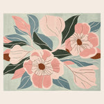 Blush Bloom Hand Tufted Rug - rug