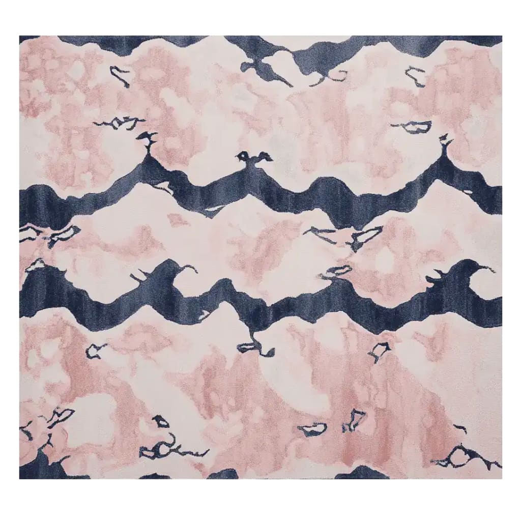 Blush Marble Current Hand Tufted Rug 3 - 1001 Knots