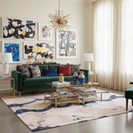 Blush Marble Current Hand Tufted Rug 2 - 1001 Knots
