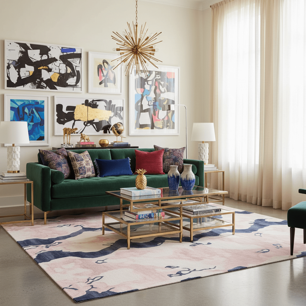 Blush Marble Current Hand Tufted Rug 2 - 1001 Knots