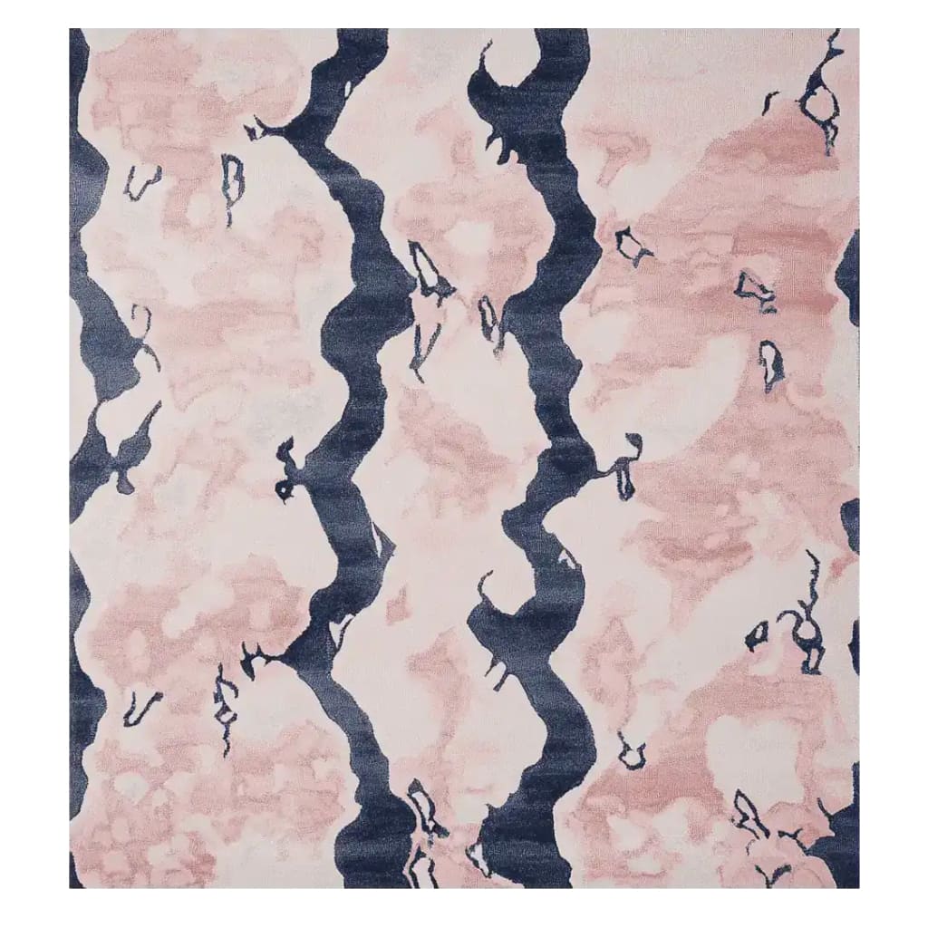 Blush Marble Current Hand Tufted Rug 1 - 1001 Knots