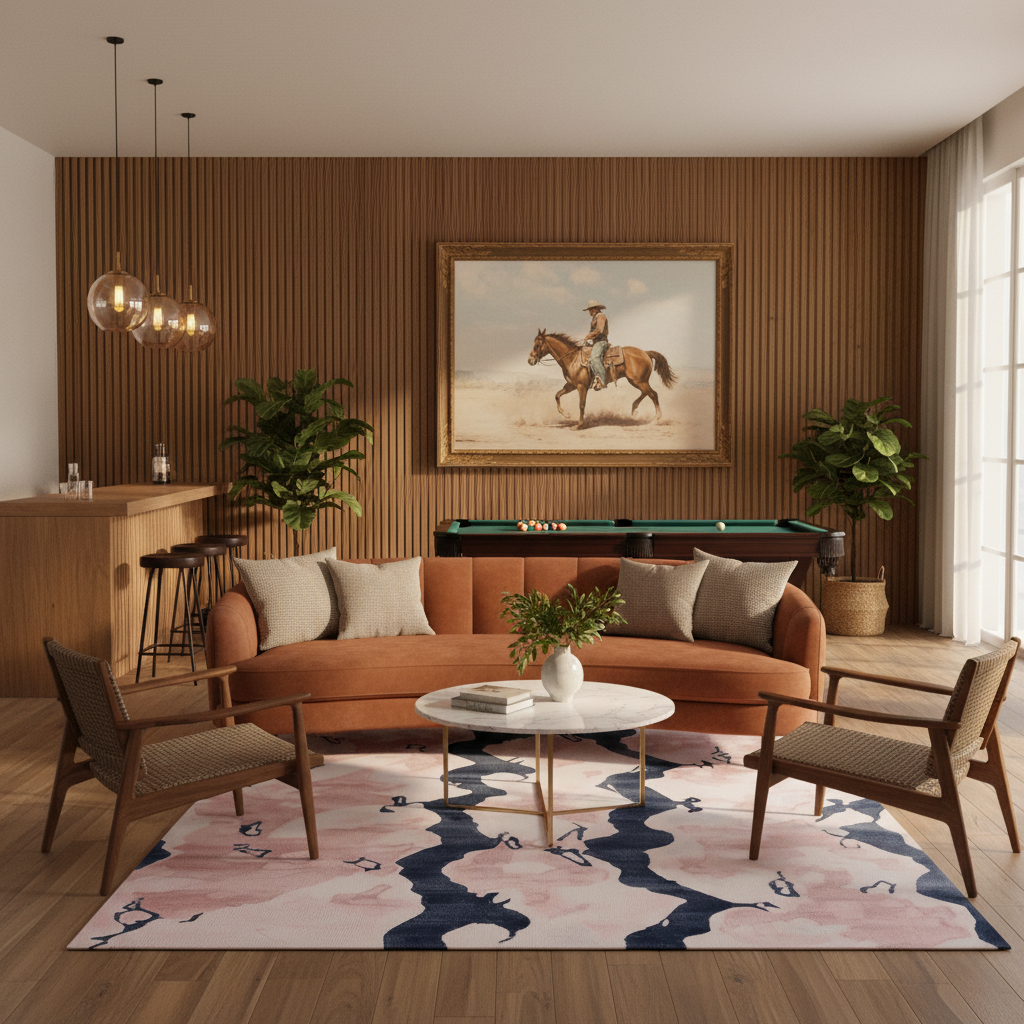 Blush Marble Current Hand Tufted Rug