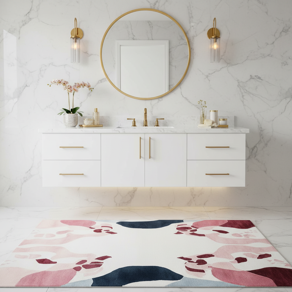 Blush Mirage Bloom Hand Tufted Rug