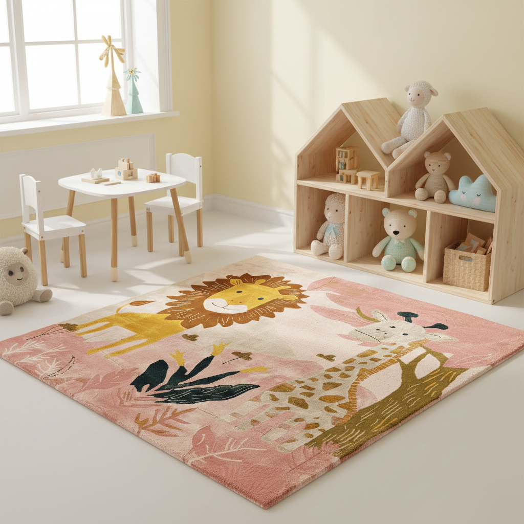 Blush & Roar Hand Tufted Rug