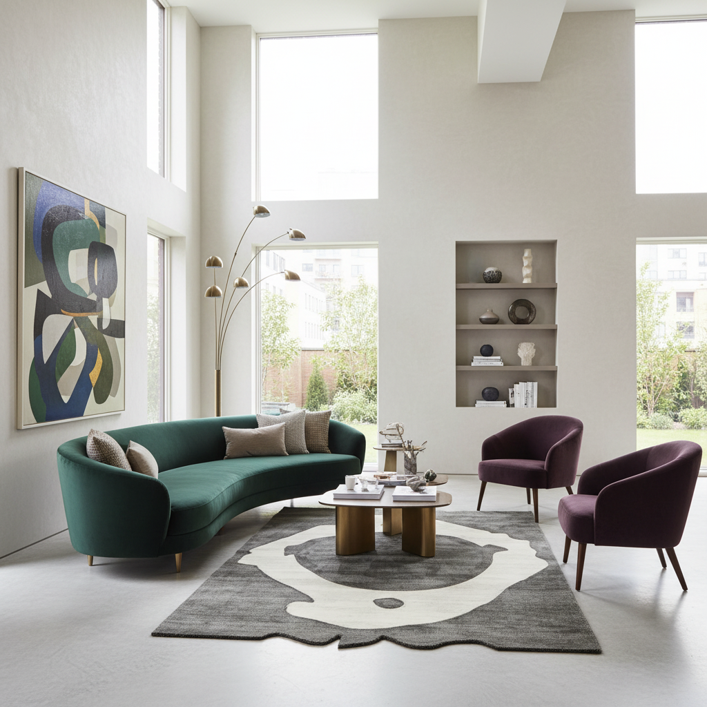 Bone Ring Ritual Hand Tufted Rug