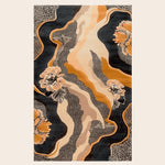 Botanic Scroll Mirage Hand Tufted Rug - rug