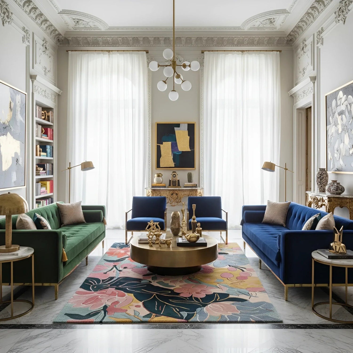 Botanical Bliss Hand Tufted Rug 2 - 1001 Knots