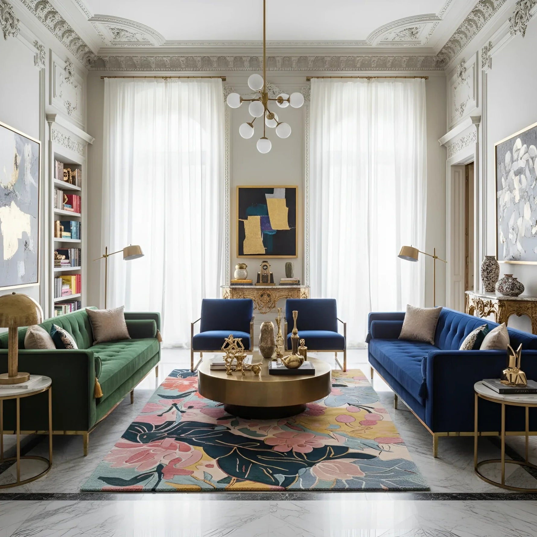 Botanical Bliss Hand Tufted Rug 2 - 1001 Knots