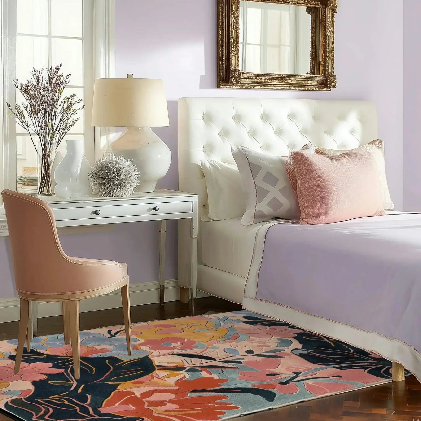 Botanical Bliss Hand Tufted Rug 4 - 1001 Knots