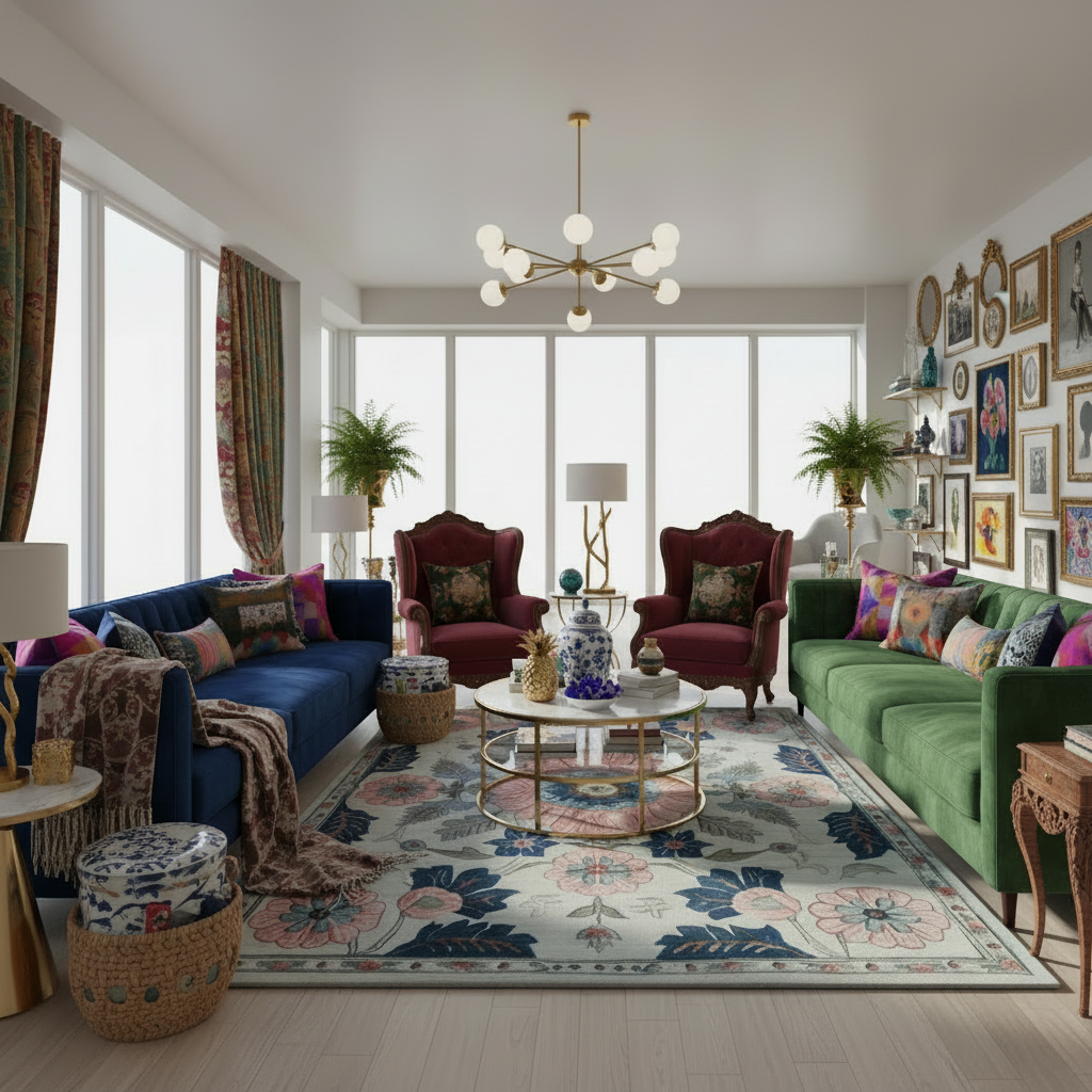 Botanical Rhapsody Dream Hand Tufted Rug