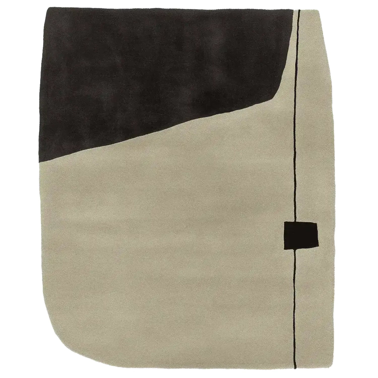 Brutalist Sand Field Hand Tufted Rug