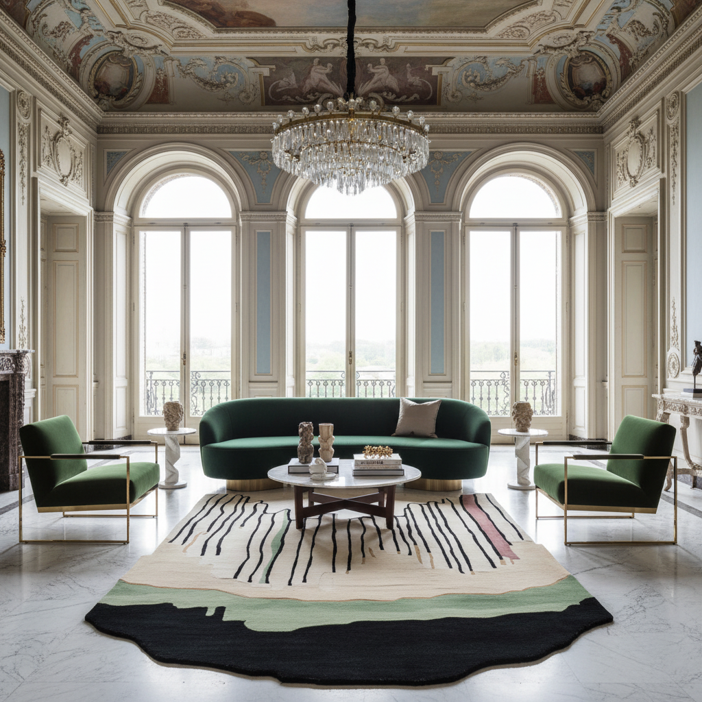 Canyon Echo Lines Hand Tufted Rug