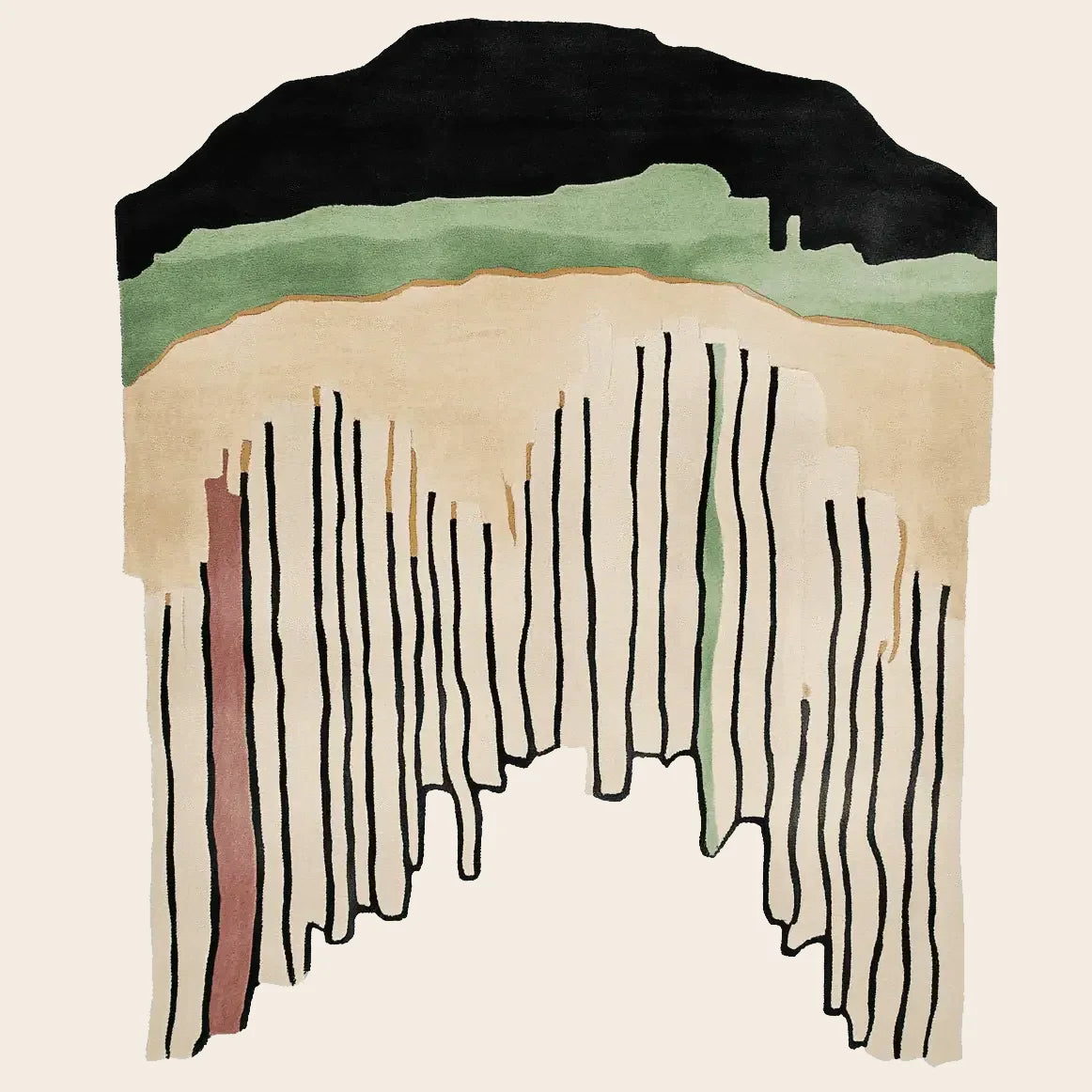 Canyon Echo Lines Hand Tufted Rug - rug