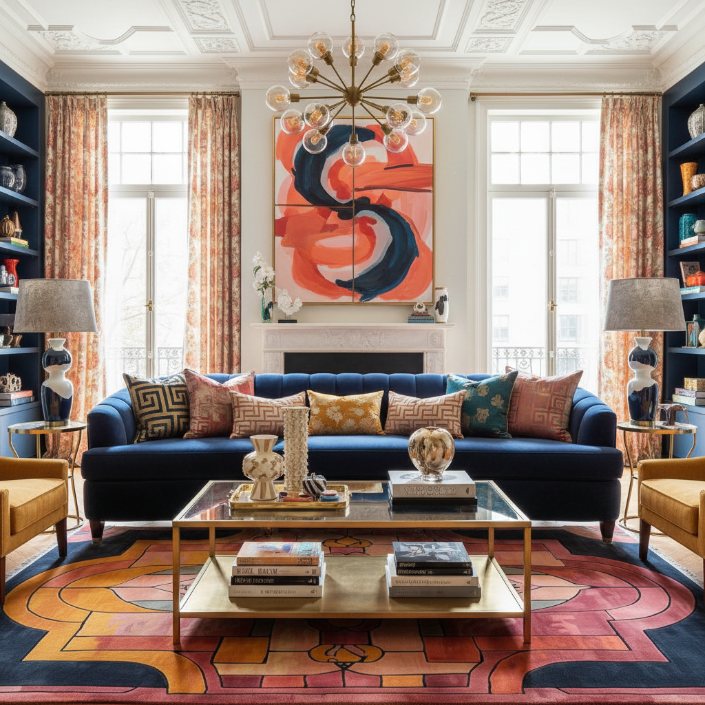 Cathedral Sunrise Hand Tufted Wool Rug