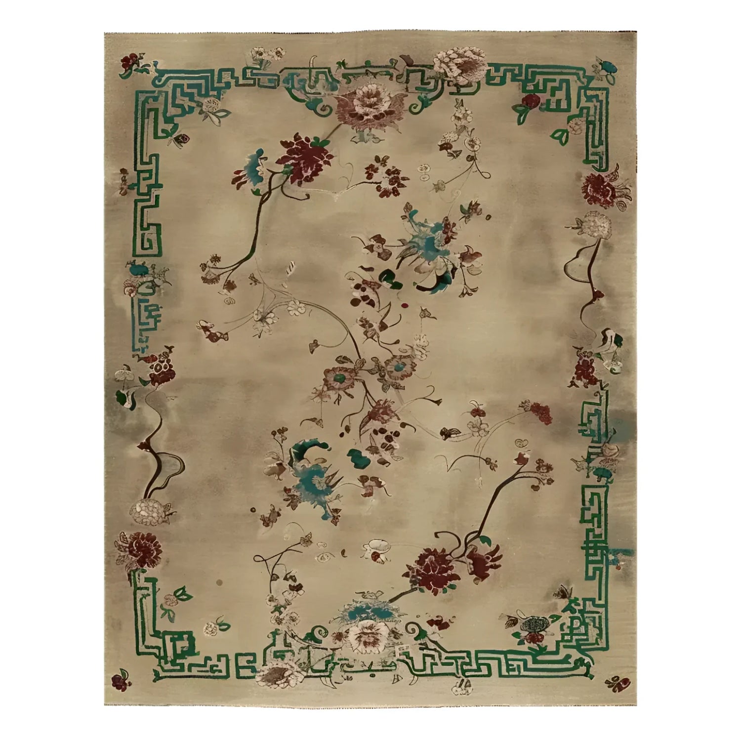 Celestial Floral Dream Hand Knotted Rug